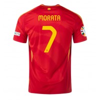 Spania Alvaro Morata #7 Hjemmedrakt EM 2024 Kortermet